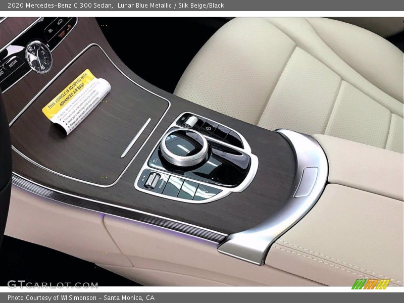 Lunar Blue Metallic / Silk Beige/Black 2020 Mercedes-Benz C 300 Sedan