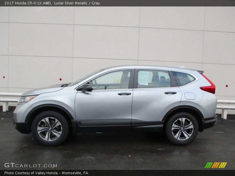 Lunar Silver Metallic / Gray 2017 Honda CR-V LX AWD