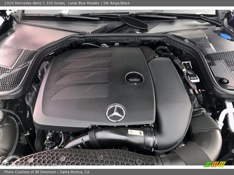Lunar Blue Metallic / Silk Beige/Black 2020 Mercedes-Benz C 300 Sedan