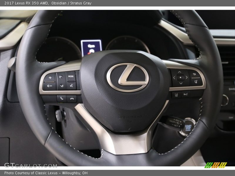 Obsidian / Stratus Gray 2017 Lexus RX 350 AWD