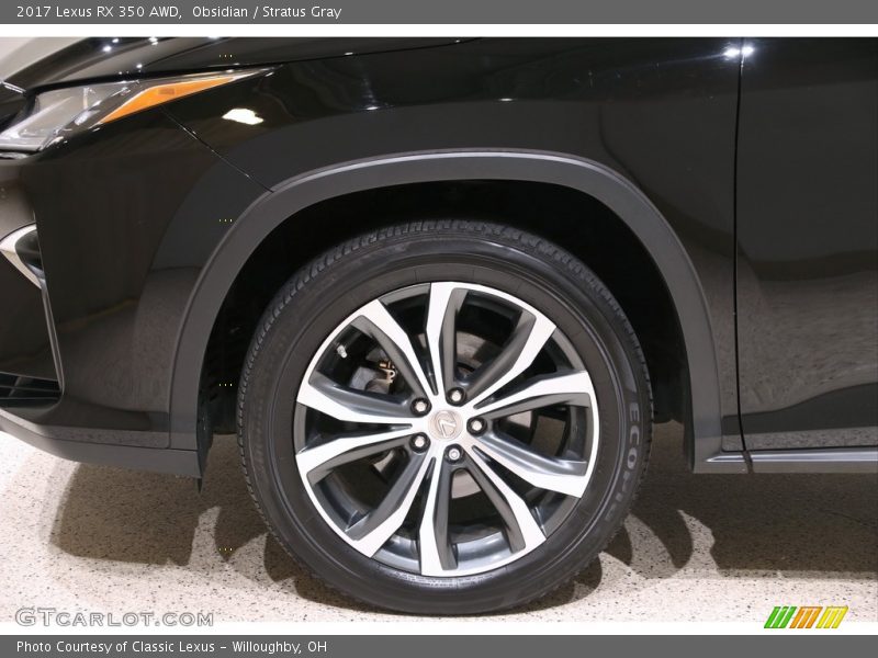 Obsidian / Stratus Gray 2017 Lexus RX 350 AWD
