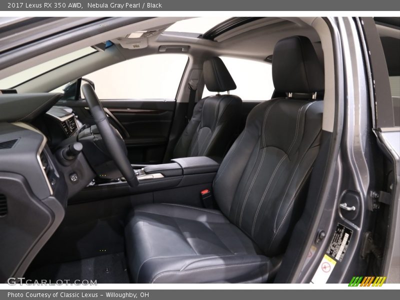 Nebula Gray Pearl / Black 2017 Lexus RX 350 AWD