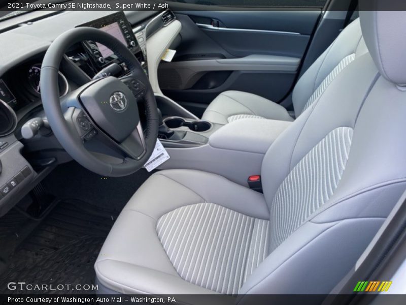 Front Seat of 2021 Camry SE Nightshade