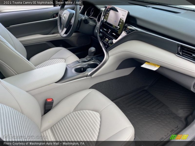 Front Seat of 2021 Camry SE Nightshade