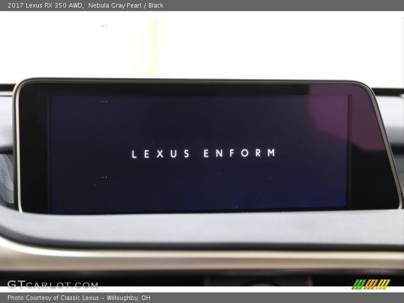 Nebula Gray Pearl / Black 2017 Lexus RX 350 AWD