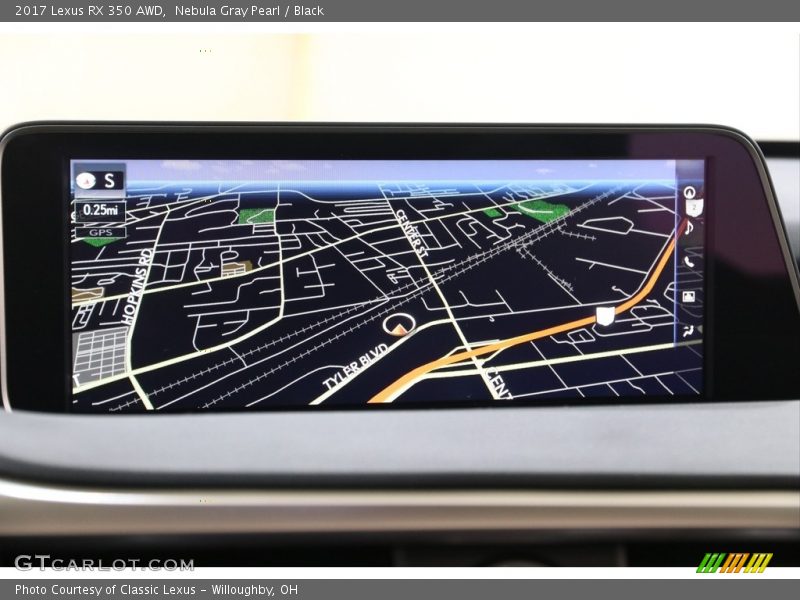Nebula Gray Pearl / Black 2017 Lexus RX 350 AWD