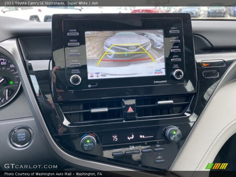 Controls of 2021 Camry SE Nightshade