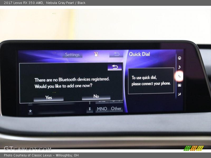 Nebula Gray Pearl / Black 2017 Lexus RX 350 AWD