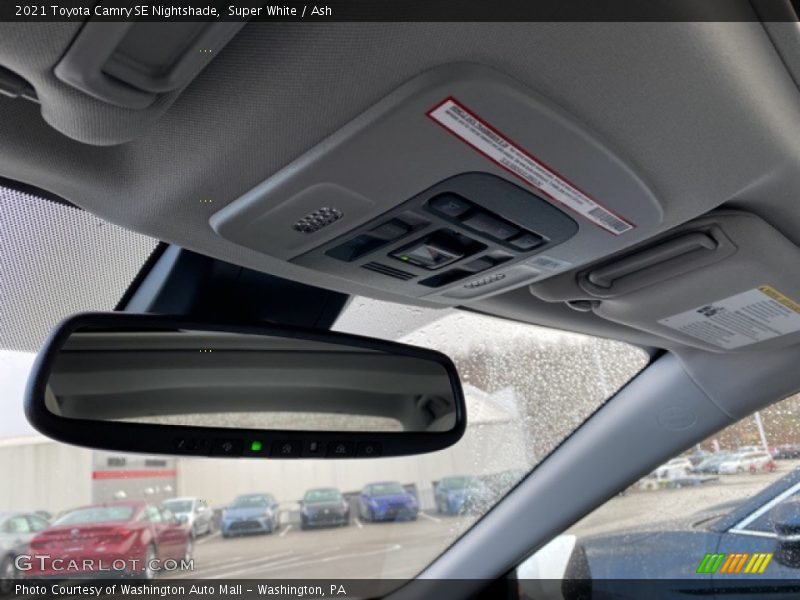 Super White / Ash 2021 Toyota Camry SE Nightshade