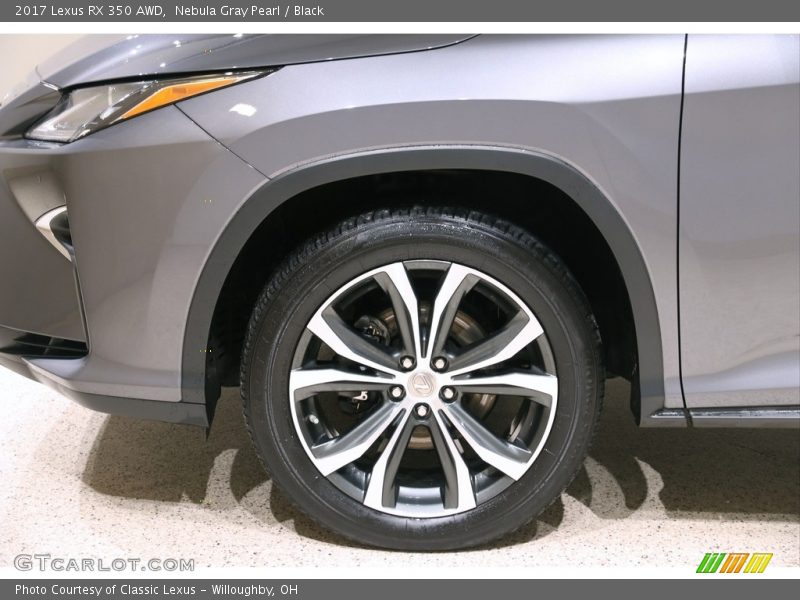 Nebula Gray Pearl / Black 2017 Lexus RX 350 AWD