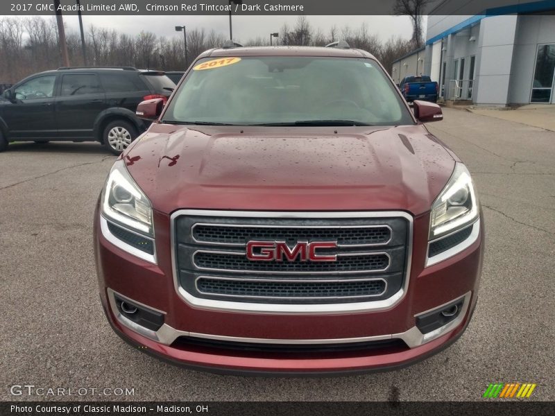 Crimson Red Tintcoat / Dark Cashmere 2017 GMC Acadia Limited AWD