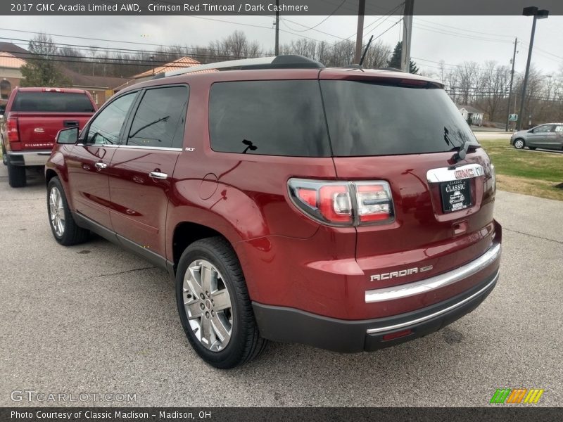 Crimson Red Tintcoat / Dark Cashmere 2017 GMC Acadia Limited AWD