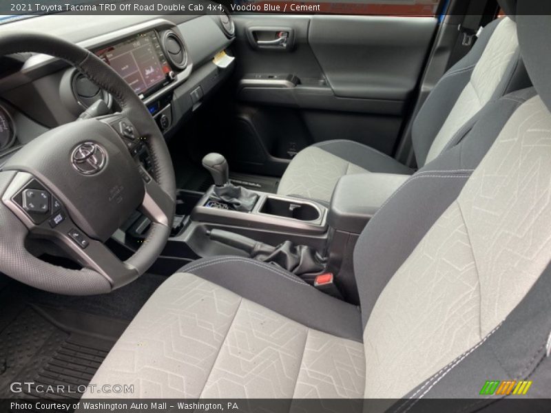 Voodoo Blue / Cement 2021 Toyota Tacoma TRD Off Road Double Cab 4x4