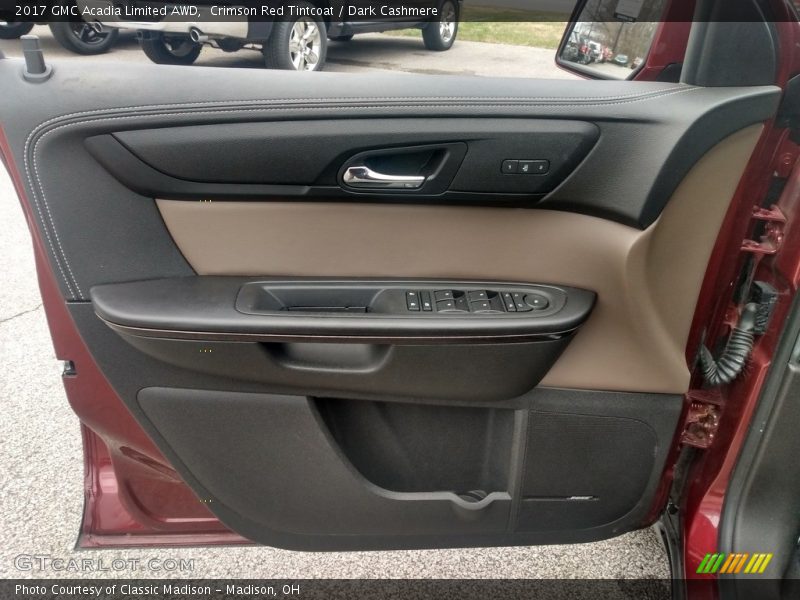 Crimson Red Tintcoat / Dark Cashmere 2017 GMC Acadia Limited AWD