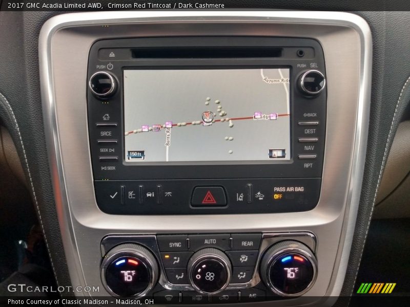 Crimson Red Tintcoat / Dark Cashmere 2017 GMC Acadia Limited AWD