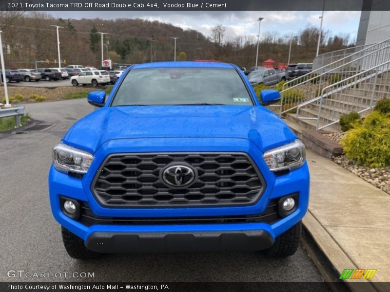 Voodoo Blue / Cement 2021 Toyota Tacoma TRD Off Road Double Cab 4x4