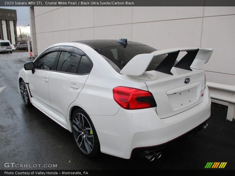 Crystal White Pearl / Black Ultra Suede/Carbon Black 2020 Subaru WRX STI