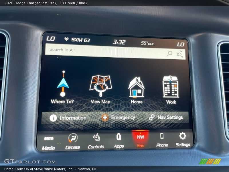 Controls of 2020 Charger Scat Pack