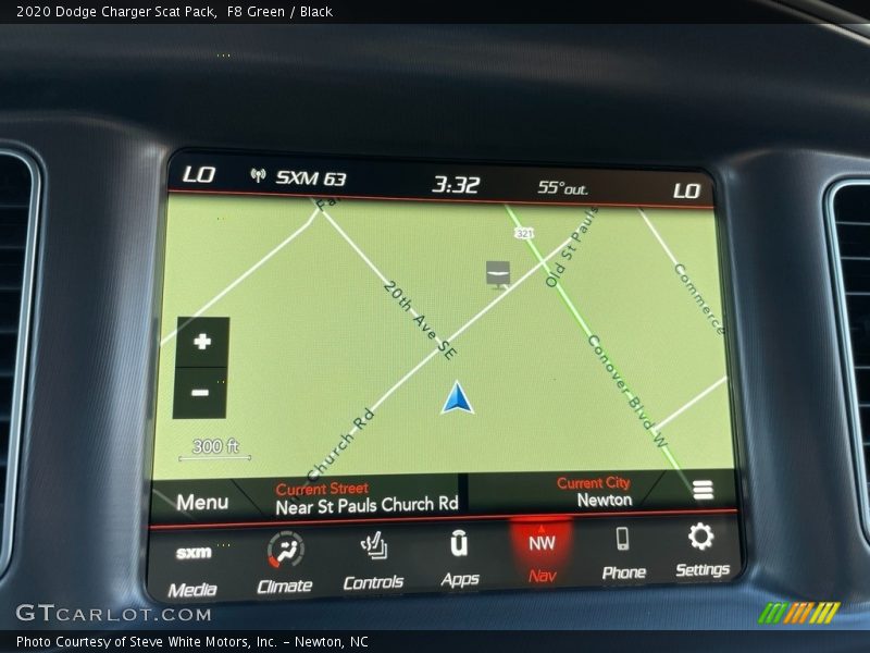 Navigation of 2020 Charger Scat Pack