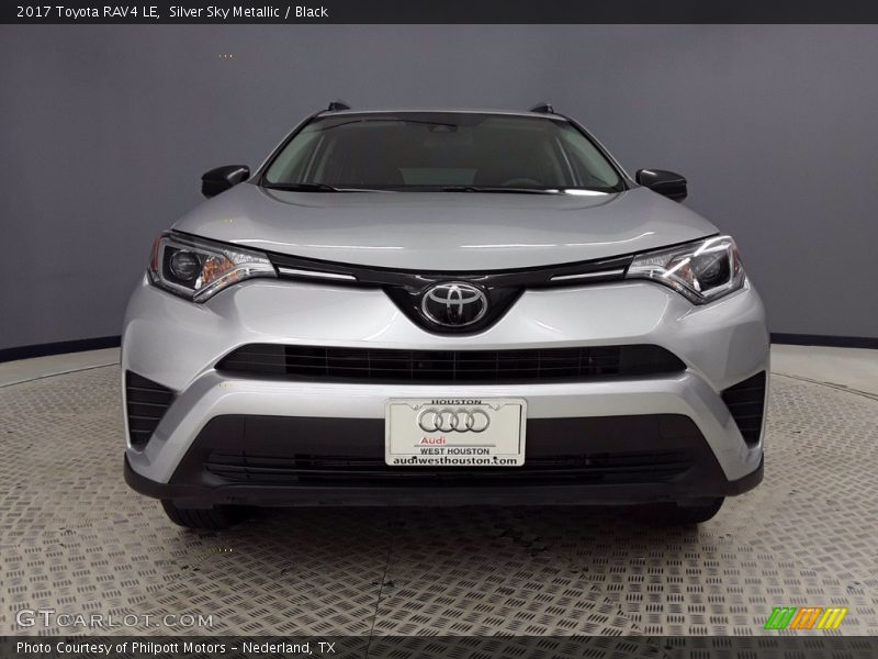Silver Sky Metallic / Black 2017 Toyota RAV4 LE