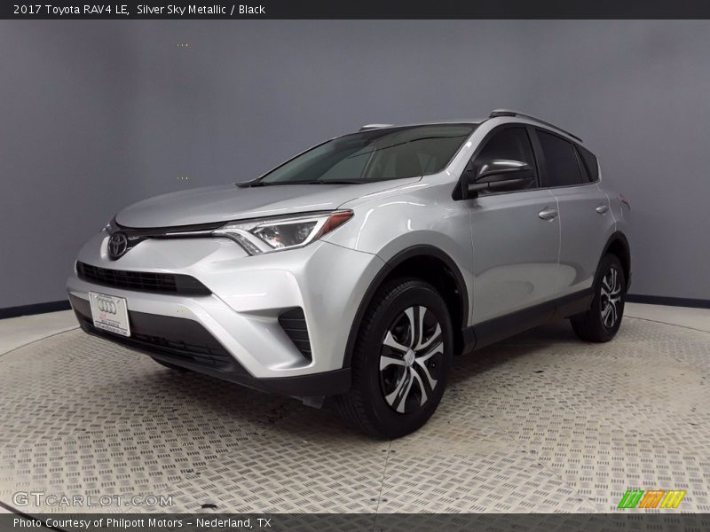Silver Sky Metallic / Black 2017 Toyota RAV4 LE