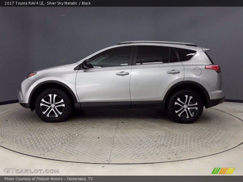 Silver Sky Metallic / Black 2017 Toyota RAV4 LE