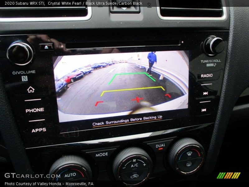 Crystal White Pearl / Black Ultra Suede/Carbon Black 2020 Subaru WRX STI