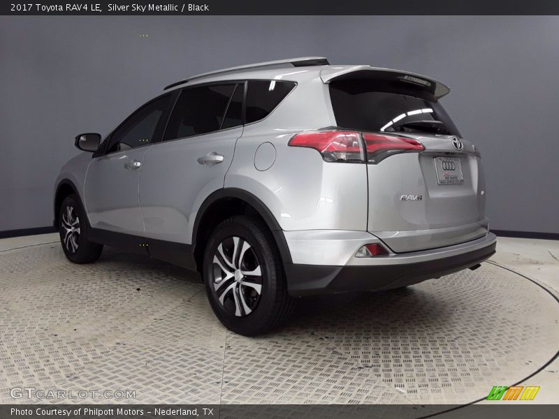 Silver Sky Metallic / Black 2017 Toyota RAV4 LE