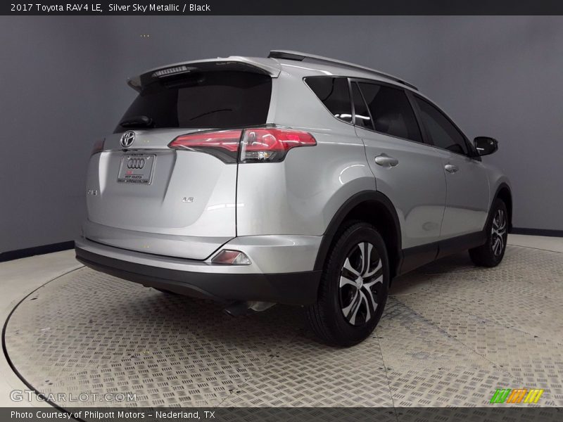 Silver Sky Metallic / Black 2017 Toyota RAV4 LE
