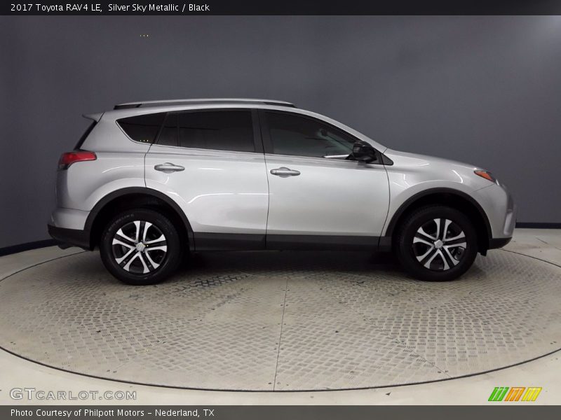 Silver Sky Metallic / Black 2017 Toyota RAV4 LE