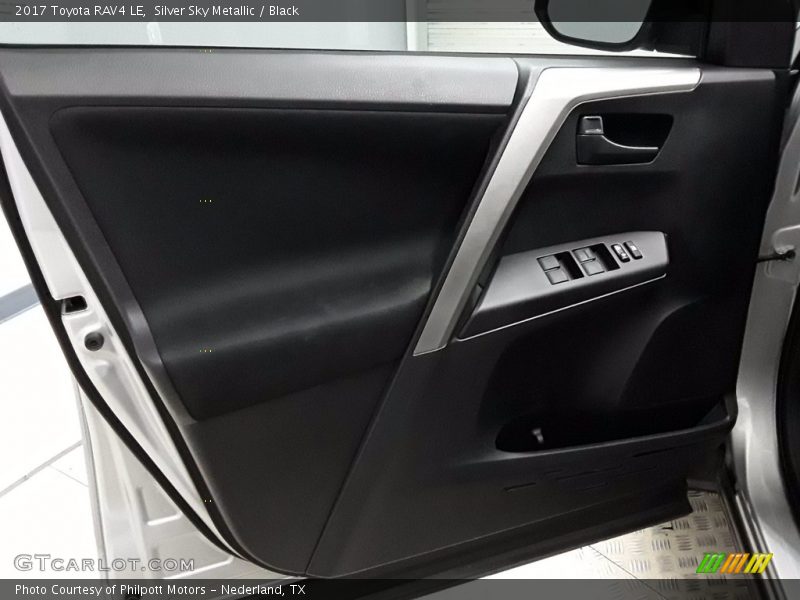 Silver Sky Metallic / Black 2017 Toyota RAV4 LE