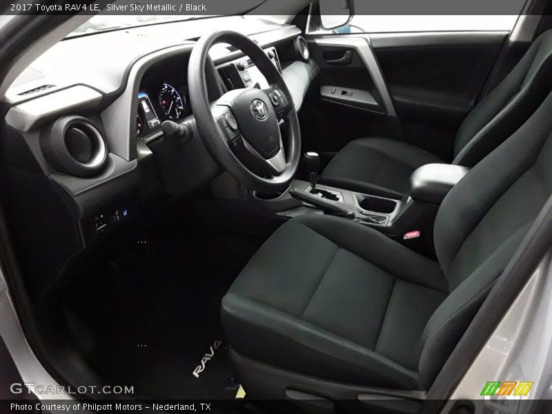 Silver Sky Metallic / Black 2017 Toyota RAV4 LE