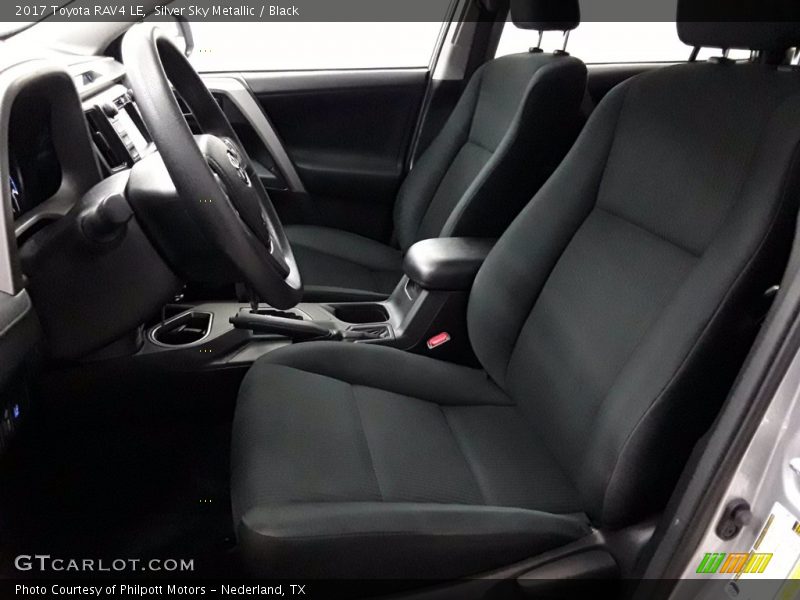 Silver Sky Metallic / Black 2017 Toyota RAV4 LE