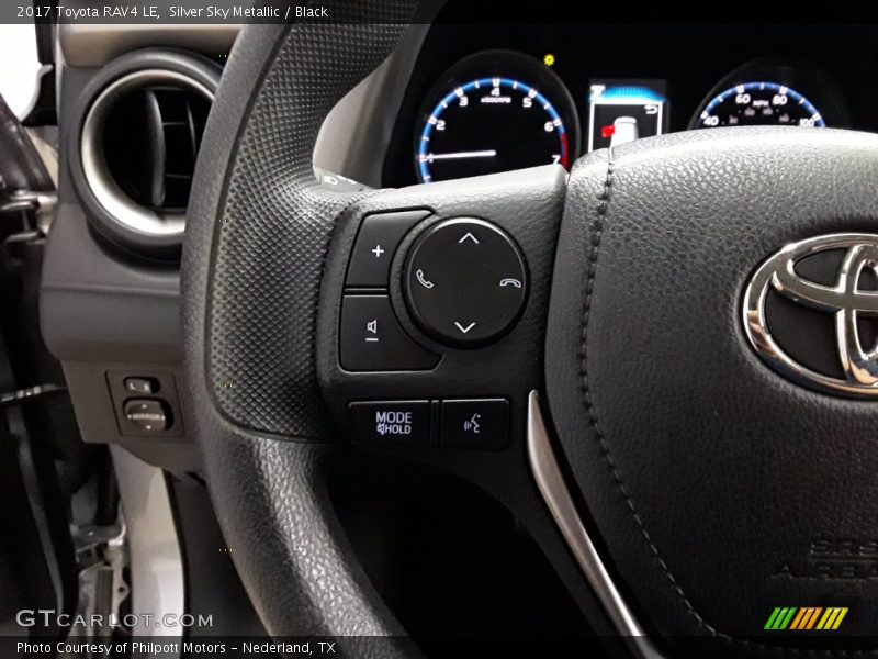 Silver Sky Metallic / Black 2017 Toyota RAV4 LE