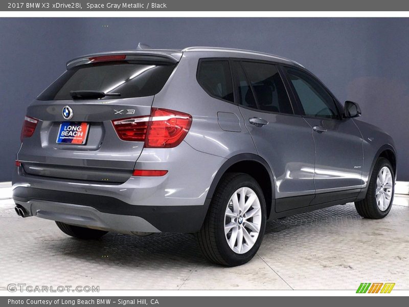 Space Gray Metallic / Black 2017 BMW X3 xDrive28i