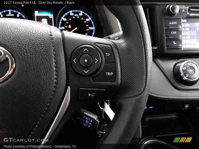 Silver Sky Metallic / Black 2017 Toyota RAV4 LE