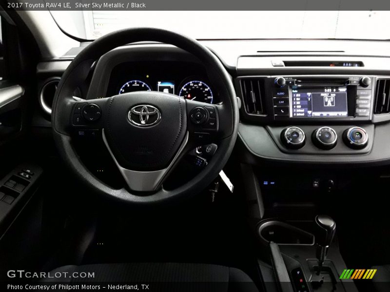 Silver Sky Metallic / Black 2017 Toyota RAV4 LE