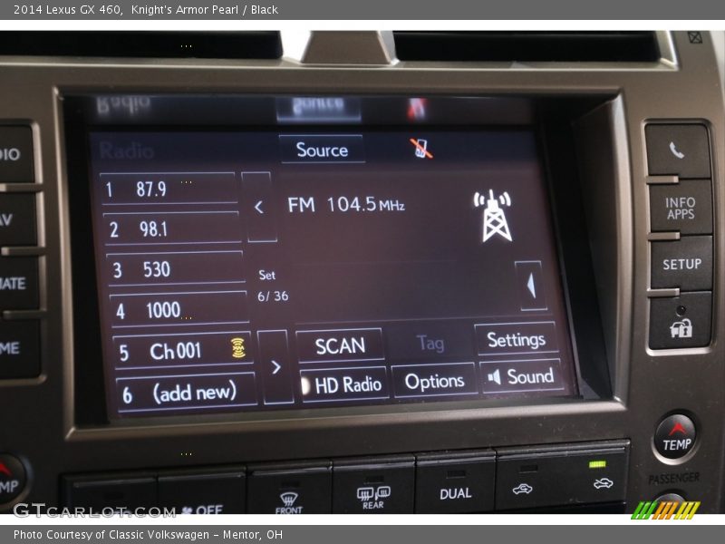 Knight's Armor Pearl / Black 2014 Lexus GX 460