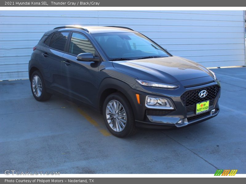 Thunder Gray / Black/Gray 2021 Hyundai Kona SEL