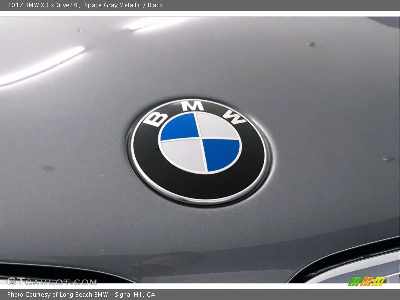 Space Gray Metallic / Black 2017 BMW X3 xDrive28i