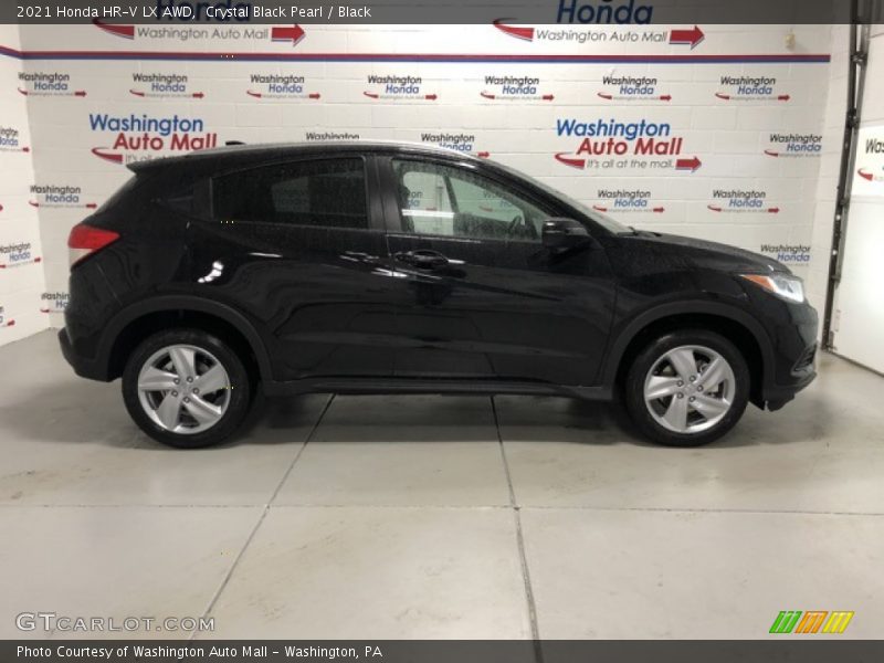 Crystal Black Pearl / Black 2021 Honda HR-V LX AWD