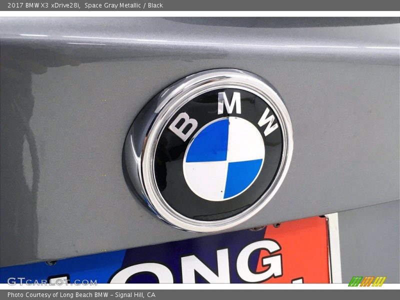 Space Gray Metallic / Black 2017 BMW X3 xDrive28i