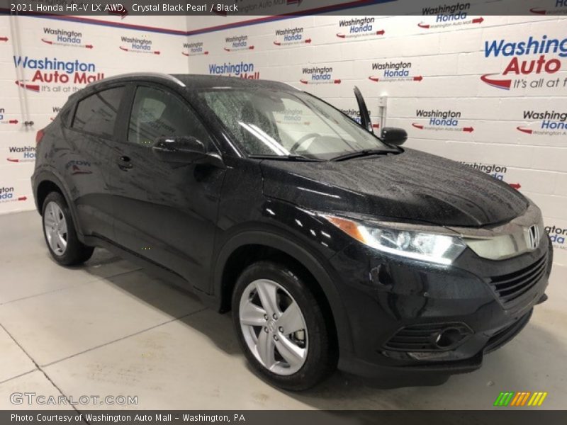 Crystal Black Pearl / Black 2021 Honda HR-V LX AWD