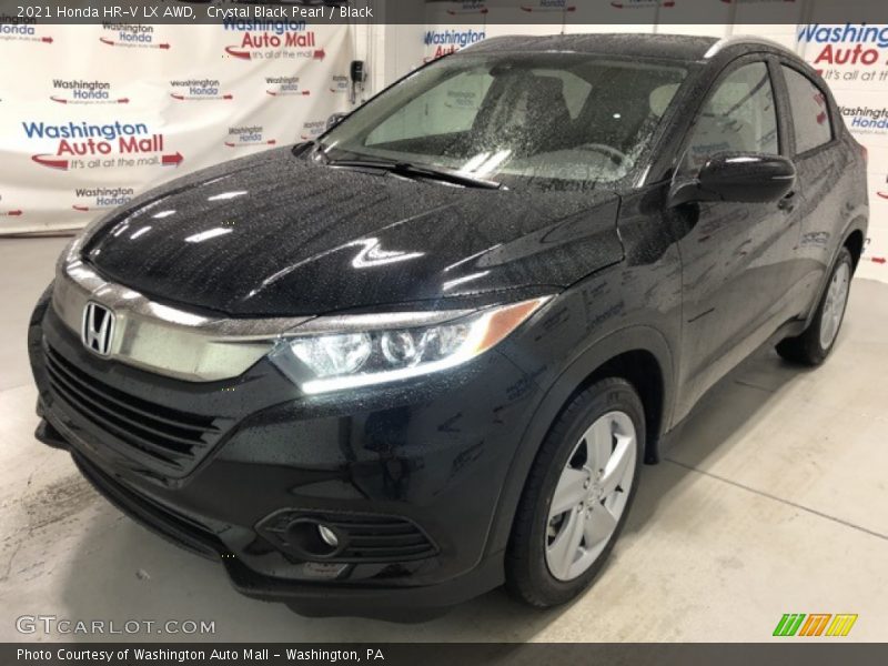 Crystal Black Pearl / Black 2021 Honda HR-V LX AWD