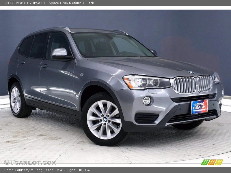 Space Gray Metallic / Black 2017 BMW X3 xDrive28i