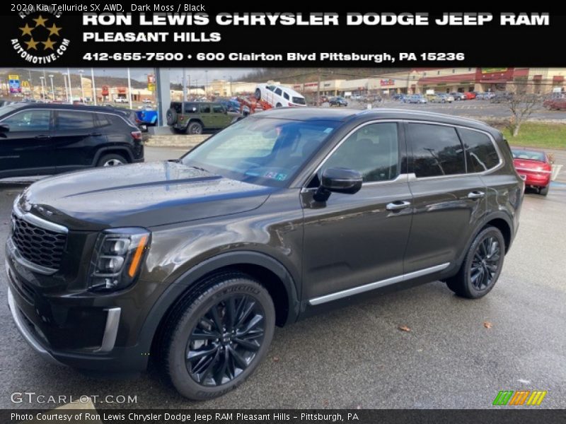 Dark Moss / Black 2020 Kia Telluride SX AWD