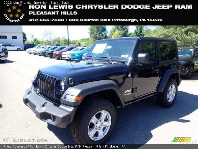 Black / Black 2020 Jeep Wrangler Sport 4x4