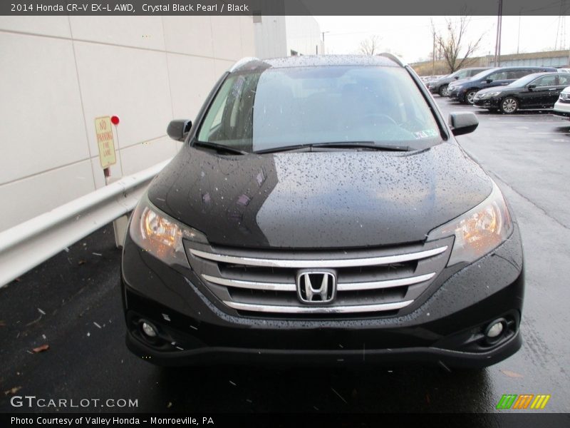 Crystal Black Pearl / Black 2014 Honda CR-V EX-L AWD