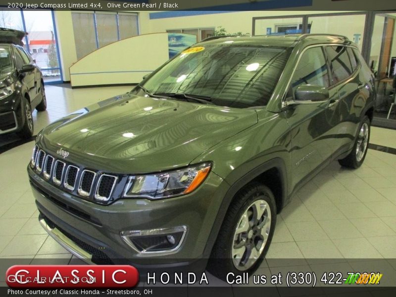 Olive Green Pearl / Black 2020 Jeep Compass Limted 4x4