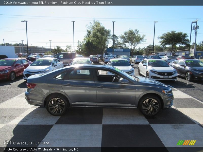 Platinum Gray Metallic / Titan Black 2019 Volkswagen Jetta SEL Premium